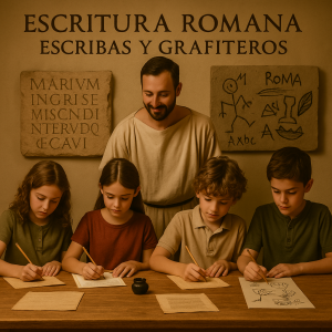 Escritura romana: Escribas y grafiteros
